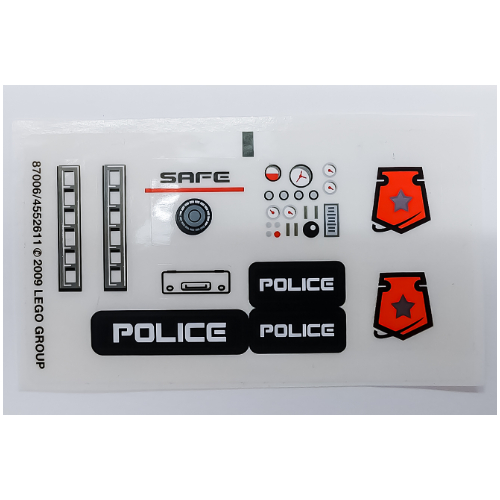 Visuel indicatif Rebrickable de Feuille d’autocollants pour le set 5971-1 (Sticker Sheet for Set 5971-1)