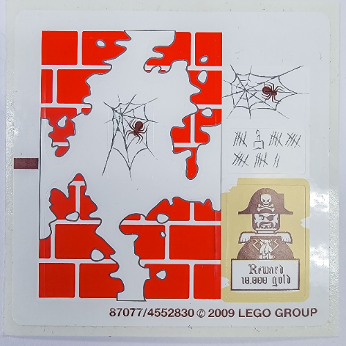 Visuel indicatif Rebrickable de Feuille d’autocollants pour le set 6242-1 (Sticker Sheet for Set 6242-1)