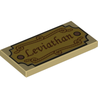 Visuel indicatif Rebrickable de Tuile 2 x 4 avec motif imprimé 'Leviathan' (Tile 2 x 4 with 'Leviathan' Print)