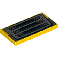 Visuel indicatif Rebrickable de Tuile 2 x 4 avec grille de voiture motif imprimé (Tile 2 x 4 with Car Grill Print)