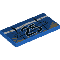 Tuile 2 x 4 avec porte de voiture et 25 motifs imprimés (Tile 2 x 4 with Car Door and 25 Print)