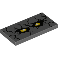 Visuel indicatif Rebrickable de Tuile 2 x 4 avec motif imprimé Rock Face (Tile 2 x 4 with Rock Face Print)
