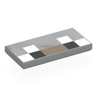 Visuel indicatif Rebrickable de Tuile 2 x 4 avec visage pixélisé, yeux blancs/noirs, motif imprimé nez beige foncé (Tile 2 x 4 with Pixelated Face, White/Black Eyes, Dark Tan Nose Print)