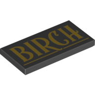 Visuel indicatif Rebrickable de Tuile 2 x 4 avec motif imprimé 'BIRCH' (Tile 2 x 4 with 'BIRCH' Print)