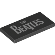 Visuel indicatif Rebrickable de Tuile 2 x 4 avec motif imprimé 'THE BEATLES' (Tile 2 x 4 with 'THE BEATLES' Print)