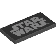 Visuel indicatif Rebrickable de Tuile 2 x 4 avec motif imprimé Star Wars (Tile 2 x 4 with Star Wars Print)