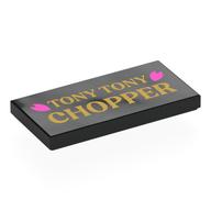 Visuel indicatif Rebrickable de Tuile 2 x 4 avec motif imprimé 'Tony Tony Chopper' (Tile 2 x 4 with 'Tony Tony Chopper' Print)