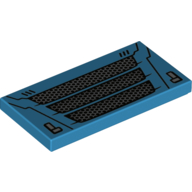 Visuel indicatif Rebrickable de Tuile 2 x 4 avec motif imprimé Car Grille (Tile 2 x 4 with Car Grille Print)