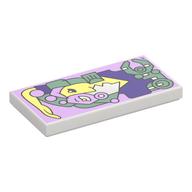 Visuel indicatif Rebrickable de Tuile 2 x 4 avec motif imprimé abstrait (galidor) (Tile 2 x 4 with Abstract Art (Galidor) Print)