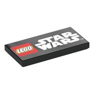 Visuel indicatif Rebrickable de Tuile 2 x 4 avec motif imprimé 'LEGO STAR WARS' (Tile 2 x 4 with 'LEGO STAR WARS' Print)