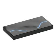 Visuel indicatif Rebrickable de Tuile 2 x 4 avec motif courbe bleu moyen Lignes imprimées (Tile 2 x 4 with Medium Blue Curved Lines Print)