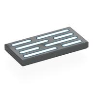 Visuel indicatif Rebrickable de Tuile 2 x 4 avec motif imprimé évents blancs (Tile 2 x 4 with White Vents Print)