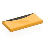 Visuel indicatif Rebrickable de Tuile 2 x 4 avec motif imprimé noir (Tile 2 x 4 with Black Air Vent Print)