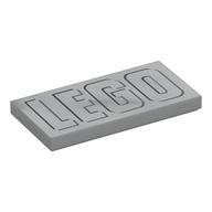 Visuel indicatif Rebrickable de Tuile 2 x 4 avec motif imprimé 'LEGO' (Tile 2 x 4 with 'LEGO' Print)