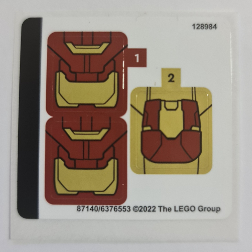 Visuel indicatif Rebrickable de Feuille d’autocollants pour le set 76203-1 (Sticker Sheet for Set 76203-1)