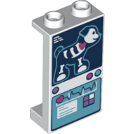 Visuel indicatif Rebrickable de Panneau 1 x 2 x 3 [supports latéraux / tenons creux] avec X-Ray Dog, diagramme médical Affichage imprimé (Panel 1 x 2 x 3 [Side Supports / Hollow Studs] with X-Ray Dog, Medical Diagram Display Print)