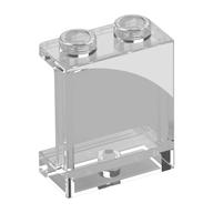 Visuel indicatif Rebrickable de Panneau 1 x 2 x 2 avec coin blanc Motif imprimé à droite (Panel 1 x 2 x 2 with White Corner Right Print)