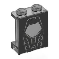 Visuel indicatif Rebrickable de Panneau 1 x 2 x 2 avec motif imprimé de couvercle de moteur argenté (Panel 1 x 2 x 2 with Silver Engine Cover Print)
