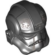 Casque at-at / cravate pilote, logo impérial argent et motif imprimé garniture (Helmet AT-AT / Tie Pilot, Silver Imperial Logo and Trim Print)