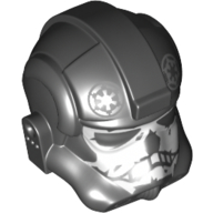 Visuel indicatif Rebrickable de Casque de pilote AT-AT / TIE avec crâne imprimé (Helmet AT-AT / Tie Pilot, Skull Print)