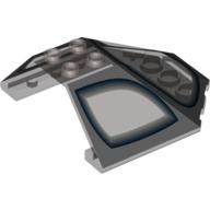 Visuel indicatif Rebrickable de Pare-brise 6 x 6 x 2 auvent avec motif imprimé de chasseur stellaire grave général (Windscreen 6 x 6 x 2 Canopy with General Grievous' Starfighter Print)