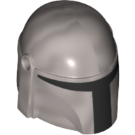 Casque Mandalorian avec Trous, Noir Visière motif imprimé (Helmet Mandalorian with Holes, Black Visor Print)