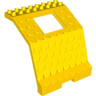 Visuel indicatif Rebrickable de Section de toit Duplo 8 x 8 x 6, avec 3 x 3 ouverture (Duplo Roof Section 8 x 8 x 6, with 3 x 3 Opening)
