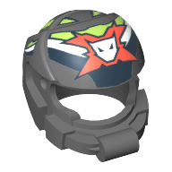 Espace casque avec logo équipe extrême motif imprimé (Helmet Space with Team Extreme Logo Print)