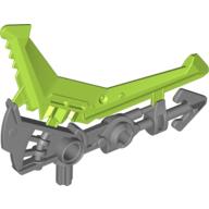 Visuel indicatif Rebrickable de Arme à grande figurine, harpon énergisé avec boomerang de vert citron (Large Figure Weapon, Energized Harpoon with Lime Boomerang)