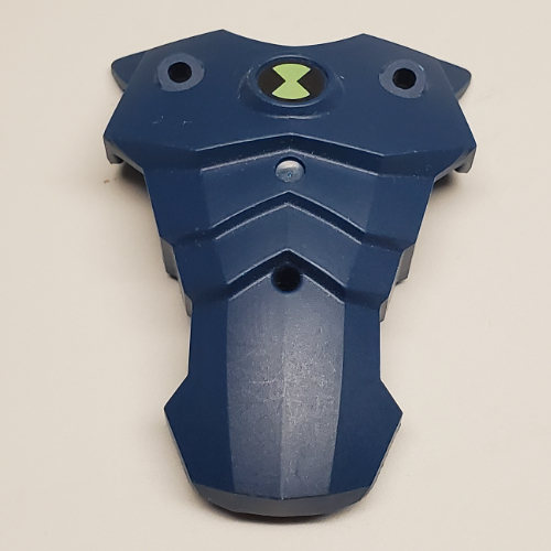 Visuel indicatif Rebrickable de Couverture de torse de grande figurine, avec cercle central surélevé et motif imprimé Ben 10 (Large Figure Torso Cover, with Raised Center Circle and Ben 10 Print)