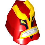 Visuel indicatif Rebrickable de Tête de grande figurine, jet ray avec motif imprimé sourcil jaune (Large Figure Head, Jet Ray with Yellow Brow Print)
