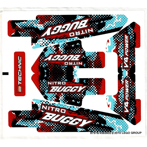 Visuel indicatif Rebrickable de Feuille d’autocollants pour le set 8048-1 (Sticker Sheet for Set 8048-1)