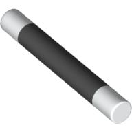 Visuel indicatif Rebrickable de Barre 3l avec des extrémités blanches (la baguette magique) motif imprimé (Bar 3L with White Ends (Magician's Wand) Print)