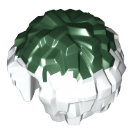 Visuel indicatif Rebrickable de Équipement pom pom pom pom avec haut vert foncé (Equipment Cheerleader Pom Pom with Dark Green Top)