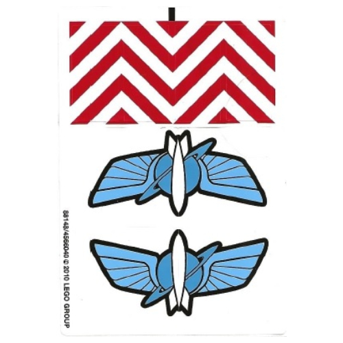 Visuel indicatif Rebrickable de Feuille d’autocollants pour le set 7593-1 (Sticker Sheet for Set 7593-1)