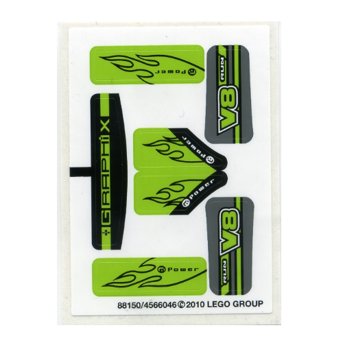 Visuel indicatif Rebrickable de Feuille d’autocollants pour le set 8192-1 (Sticker Sheet for Set 8192-1)