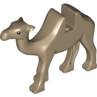 Visuel indicatif Rebrickable de Animal, Chameau avec yeux noirs motif imprimé (Animal, Camel with Black Eyes Print)