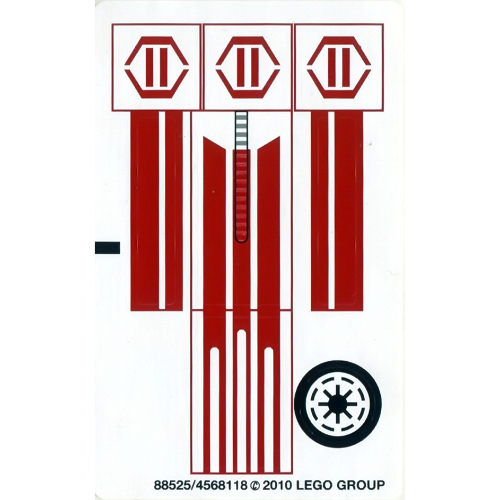 Visuel indicatif Rebrickable de Feuille d’autocollants pour le set 8085-1 (Sticker Sheet for Set 8085-1)