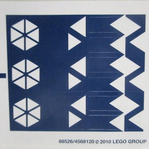 Visuel indicatif Rebrickable de Feuille d’autocollants pour le set 8086-1 (Sticker Sheet for Set 8086-1)