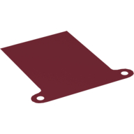 Visuel indicatif Rebrickable de Toit, Auvent avec onglets et trous (Roof, Awning with Tabs and Holes)