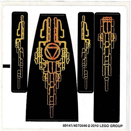 Visuel indicatif Rebrickable de Feuille d’autocollants pour le set 8058-1 (Sticker Sheet for Set 8058-1)