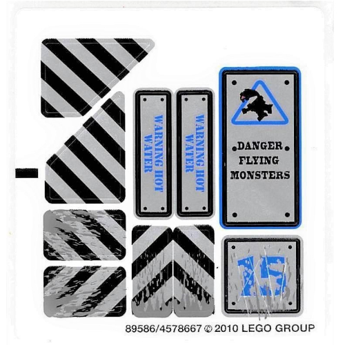 Visuel indicatif Rebrickable de Feuille d’autocollants pour le set 8190-1 (Sticker Sheet for Set 8190-1)