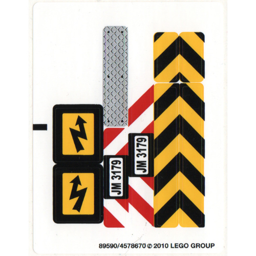 Visuel indicatif Rebrickable de Feuille d’autocollants pour le set 3179-1 (Sticker Sheet for Set 3179-1)