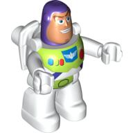 Visuel indicatif Rebrickable de Figurine Duplo avec jambes blanches et combinaison à la vert citron, motif imprimé visage nougat (Buzz Lightyear) (Duplo Figure with White Legs and Lime Space Suit, Nougat Face Print (Buzz Lightyear))