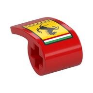 Visuel indicatif Rebrickable de Panneau Technic Carénage 2 x 1 x 1 avec logo Ferrari (Technic Panel Fairing 2 x 1 x 1 with Ferrari Logo Print)