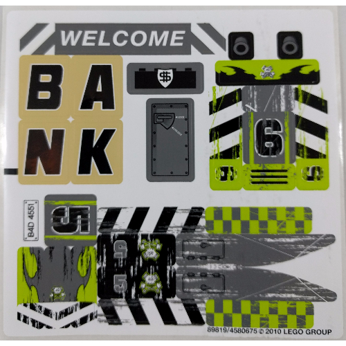 Visuel indicatif Rebrickable de Feuille d'autocollant 2 pour coffret 8211-1 (Sticker Sheet 2 for Set 8211-1)