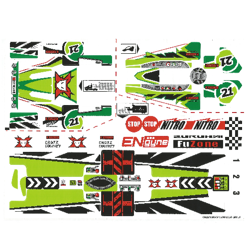 Visuel indicatif Rebrickable de Feuille d'autocollant 1 pour coffret 8864-1 (Sticker Sheet 1 for Set 8864-1)