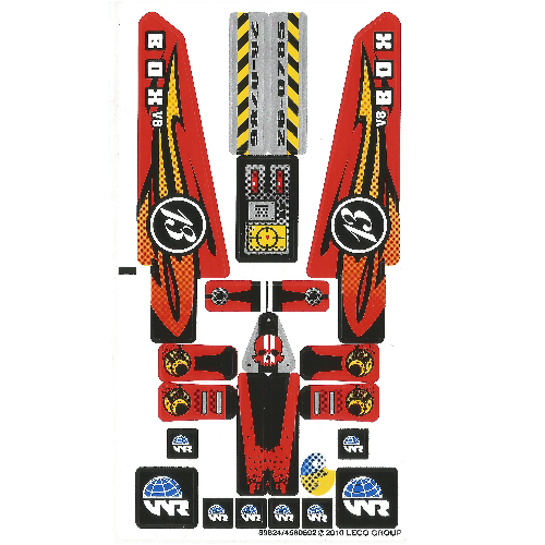 Visuel indicatif Rebrickable de Feuille d'autocollant 2 pour coffret 8864-1 (Sticker Sheet 2 for Set 8864-1)