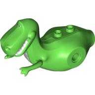 Partie du corps animal, Dinosaure, Corps 'Rex' avec poitrine blanche, Motif imprimé dents blanches (Animal Body Part, Dinosaur, 'Rex' Body with White Chest, White Teeth Print)