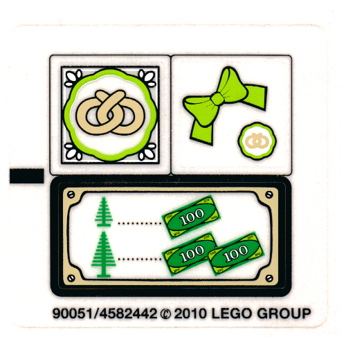 Visuel indicatif Rebrickable de Feuille d’autocollants pour le set 10216-1 (Sticker Sheet for Set 10216-1)